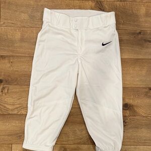 Nike men’s knicker baseball pants short pants White small S
